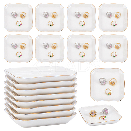 Porcelain Trinket Dishes AJEW-WH0609-511B-1