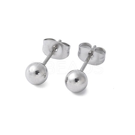 304 Stainless Steel Stud Earrings for Women EJEW-E603-06A-P-1