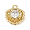 Brass Micro Pave Cubic Zirconia Charms KK-I719-31G-1