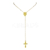 Alloy Cross Pendant Necklaces for Women NJEW-JN04799-1