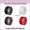 4 Rolls 4 Colors Flat Elastic Crystal String EW-WR0001-01-2
