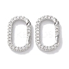 Rack Plated Brass Micro Pave Cubic Zirconia Clasps X-KK-Z039-06C-P-1