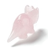 Natural Rose Quartz Carved Healing Rhinoceros Figurines DJEW-P016-01E-4