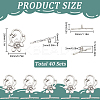 40Pcs Tibetan Style Alloy Toggle Clasps FIND-SP0001-57-2