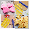 PP Plastic Letter A~Z Cookie Impress Embosser Cutter AJEW-WH0504-24-5