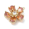 Brass Micro Pave Cubic Zirconia Pendants LS-KK-S514-02E-G-2