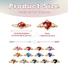 26Pcs 13 Colors Zinc Alloy Rhinestone Pendants FIND-SW0001-25-4