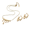 304 Stainless Steel Jewelry Sets SJEW-P007-01G-4