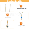 2Pcs Alloy Rhinestone Pendant Decorations HJEW-FH00021-4