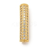 Brass Micro Pave Clear Cubic Zirconia Beads KK-G493-12G-01-1