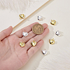 10Pcs 2 Colors Brass Pave Cubic Zirconia Pendants KK-GA0002-35-3