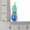 Brass Enamel Pendants X-KK-E093-03G-I-3