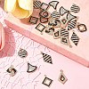 28Pcs 7 Styles Alloy Enamel Pendants FIND-FS0003-23-8