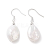 Natural Pearl Dangle Earrings for Women EJEW-C082-10B-P-1