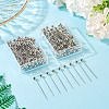 2 Sets Stainless Steel Ball Positioning Head Pins FIND-TA0009-26P-4