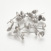 Non-Tarnish 304 Stainless Steel Stud Earring Findings LS-X-STAS-T019-6-1