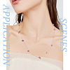3m Natural Amethyst Chips & ABS Plastic Imitation Pearl Beaded Chains Necklace Making Kits CHC-TA0001-30D-7
