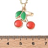 Brass Enamel Pendant Necklaces SA-CBA7E55-01G-5
