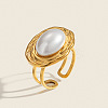 304 Stainless Steel Cuff Open Rings for Women DM4444-1
