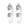 Natural Howlite Big Pointed Pendants G-A172-16H-1
