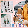 42Pcs 7 Colors Rack Plating Alloy Pendants FIND-PH0021-11-6