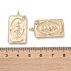 Brass Micro Pave Cubic Zirconia Pendants KK-C079-04G-3