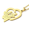 304 Stainless Steel Pendant Necklaces LS-NJEW-Z025-07G-2