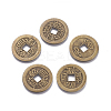 Tibetan Style Alloy Chinese Coin Pendants PALLOY-WH0060-01C-NF-1