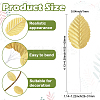 Handmade Silk Cloth Artificial Leaf AJEW-WH20070-073A-3