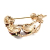 KC Gold Plated Alloy Crystal Rhinestone Fruit Brooches LS-JEWB-L017-03KCG-2