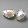 UV Plating Rainbow Iridescent Transparent Acrylic Beads OACR-C007-04B-3