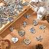 100Pcs 10 Styles Tibetan Style Alloy Pendants TIBEP-CJ0003-05-5
