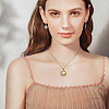 2Pcs 2 Colors Stainless Steel Shell Shape Locket Pendant Necklaces Set NJEW-FI0001-28-6