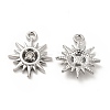 Rack Plating Alloy Rhinestone Pendants FIND-G044-09P-1