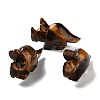 Natural Tiger Eye Carved Healing Rhinoceros Figurines DJEW-P016-01H-1