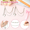 2Pcs Iron Boot Strap Chains HJEW-SW00407-4