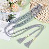 1Pc Cotton and Linen Flower Lace Tassel Waist Belly Belts AJEW-GF0012-32A-4