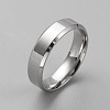 Stainless Steel Simple Plain Band Ring for Men Women RJEW-WH0015-04E-1