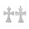 Alloy Rhinestone Big Pendants PALLOY-E470-01S-AAA-2