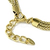 304 Stainless Steel Popcorn Chains Triple Layer Multi-strand Bracelet BJEW-Q775-09G-4