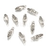 Tibetan Style Palm with Lotus Flower Alloy Pendants KK-P015-03AS-1-1