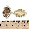 Natural Yellow Fluorite Faceted Horse Eye Links G-B126-02G-01-3