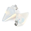 Opalite Gemstone Pointed Pendants G-K384-01P-06-2