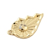 Brass Micro Pave Cubic Zirconia Pendants KK-L228-25A-G-3