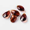 Faceted Teardrop Glass Pendants LS-GLAA-O008-B12-1