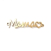 Mother's Day 201 Stainless Steel Connector Charms STAS-F316-38G-1
