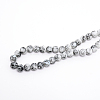 Baking Paint Glass Beads Strands FGLA-WH0001-01A-2