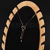 PVD Vacuum Plating 304 Stainless Steel Enamel Heart Pendant Necklaces NJEW-C063-03G-2
