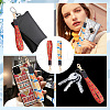 2Pcs 2 Colors Nylon Hand Wrist Lanyard for Phone Decoration Key Chain FIND-GO0001-01A-5