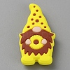 Gnome Food Grade Eco-Friendly Silicone Focal Beads SIL-WH0012-042H-1